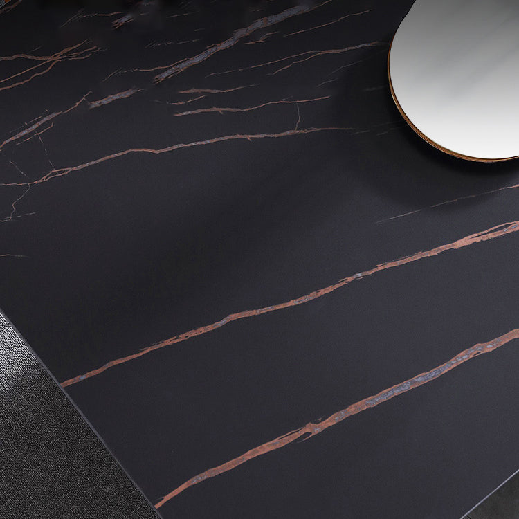 Rectangle Dining Site Table Stone Contemporary Dining Table with 4-foot Clearhalo ' dining_table' 'Dining Tables & Seating' 'Dining Tables' 'Furniture' 'furniture_dining_table' 'Kitchen & Dining Furniture' 'kitchen&dining_furn' 'kitchen' 'kitchen_dining_table' 4353672