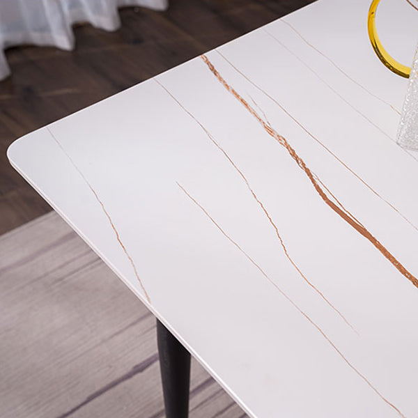 Rectangle Stone Home Furniture Contemporary Style Dining Room Collection Clearhalo ' dining_table' 'Dining Tables & Seating' 'Dining Tables' 'furn' 'furn_dining_table' 'Furniture' 'furniture_dining_table' 'Kitchen & Dining Furniture' 'kitchen&dining_furn' 'kitchen' 'kitchen_dining_table' 4353688