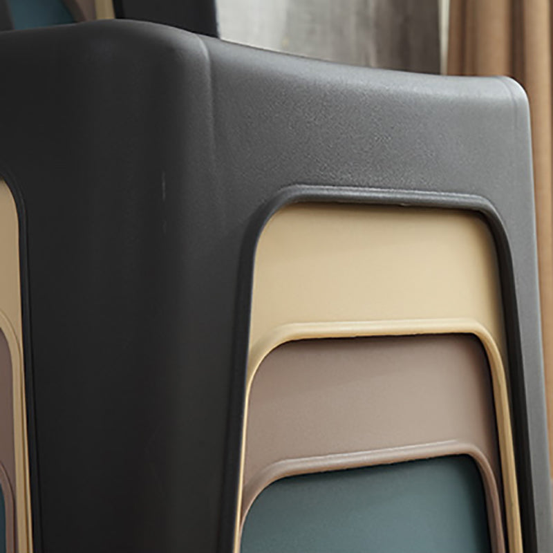 Modern Design Plastic Armless Dining Side Chairs Slat Back Side Chairs for Home Use Clearhalo ' kitchen&dining_furn' 'Dining Chairs' 'Dining Tables & Seating' 'dining_chair' 'furn' 'furn_dining_chair' 'Furniture' 'furniture_dining_chair' 'Kitchen & Dining Furniture' 'kitchen' 4353718