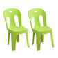 Modern Design Plastic Armless Dining Side Chairs Slat Back Side Chairs for Home Use Green 2 Piece Set Clearhalo ' kitchen&dining_furn' 'Dining Chairs' 'Dining Tables & Seating' 'dining_chair' 'furn' 'furn_dining_chair' 'Furniture' 'furniture_dining_chair' 'Kitchen & Dining Furniture' 'kitchen' 4353729