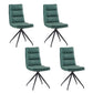 Industrial Style Armless Solid Back Chair Leather Dining Chairs for Home Use Green 4 Piece Set Clearhalo ' kitchen&dining_furn' 'Dining Chairs' 'Dining Tables & Seating' 'dining_chair' 'furn' 'furn_dining_chair' 'Furniture' 'furniture_dining_chair' 'Kitchen & Dining Furniture' 'kitchen' 4353757