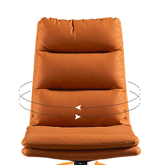 Industrial Style Armless Solid Back Chair Leather Dining Chairs for Home Use Clearhalo ' kitchen&dining_furn' 'Dining Chairs' 'Dining Tables & Seating' 'dining_chair' 'furn' 'furn_dining_chair' 'Furniture' 'furniture_dining_chair' 'Kitchen & Dining Furniture' 'kitchen' 4353759