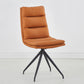 Industrial Style Armless Solid Back Chair Leather Dining Chairs for Home Use Orange 1 Piece Clearhalo ' kitchen&dining_furn' 'Dining Chairs' 'Dining Tables & Seating' 'dining_chair' 'furn' 'furn_dining_chair' 'Furniture' 'furniture_dining_chair' 'Kitchen & Dining Furniture' 'kitchen' 4353763