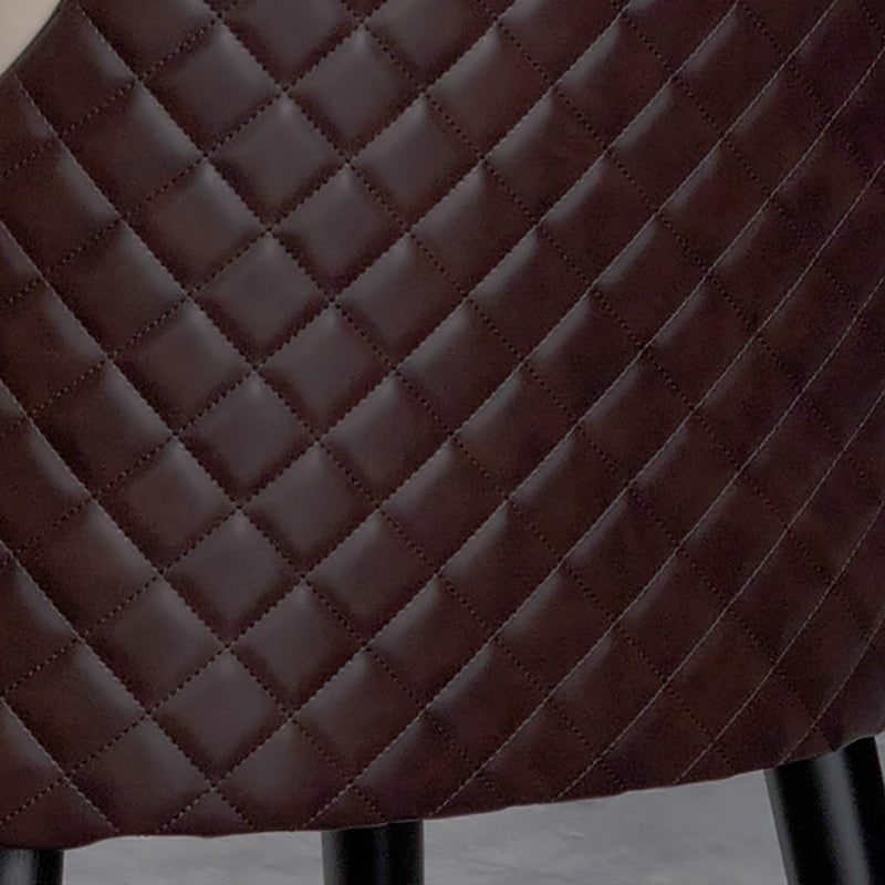 Contemporary Style Arm Solid Back Dining Chair Upholstered Dining Chairs Clearhalo ' kitchen&dining_furn' 'Dining Chairs' 'Dining Tables & Seating' 'dining_chair' 'furn' 'furn_dining_chair' 'Furniture' 'furniture_dining_chair' 'Kitchen & Dining Furniture' 'kitchen' 4353786