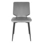 Contemporary Style Leather Dining Chairs Armless Solid Back Chair for Kitchen Dark Gray 1 Piece Clearhalo ' kitchen&dining_furn' 'Dining Chairs' 'Dining Tables & Seating' 'dining_chair' 'furn' 'furn_dining_chair' 'Furniture' 'furniture_dining_chair' 'Kitchen & Dining Furniture' 'kitchen' 4353792