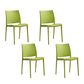 Scandinavian Armless Open Back Dining Side Chair Plastic Dining Side Chairs Green 4 Piece Set Clearhalo ' kitchen&dining_furn' 'Dining Chairs' 'Dining Tables & Seating' 'dining_chair' 'furn' 'furn_dining_chair' 'Furniture' 'furniture_dining_chair' 'Kitchen & Dining Furniture' 'kitchen' 4353844
