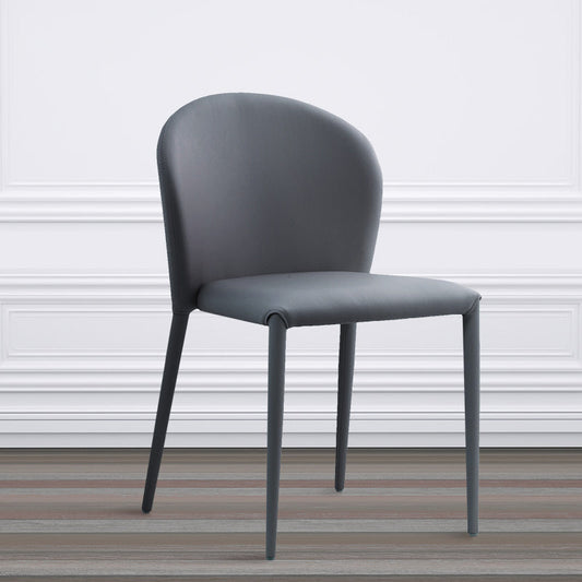 Minimalist Style Armless Solid Back Side Chairs Leather Dining Chairs for Home Clearhalo ' kitchen&dining_furn' 'Dining Chairs' 'Dining Tables & Seating' 'dining_chair' 'furn' 'furn_dining_chair' 'Furniture' 'furniture_dining_chair' 'Kitchen & Dining Furniture' 'kitchen' 4353848