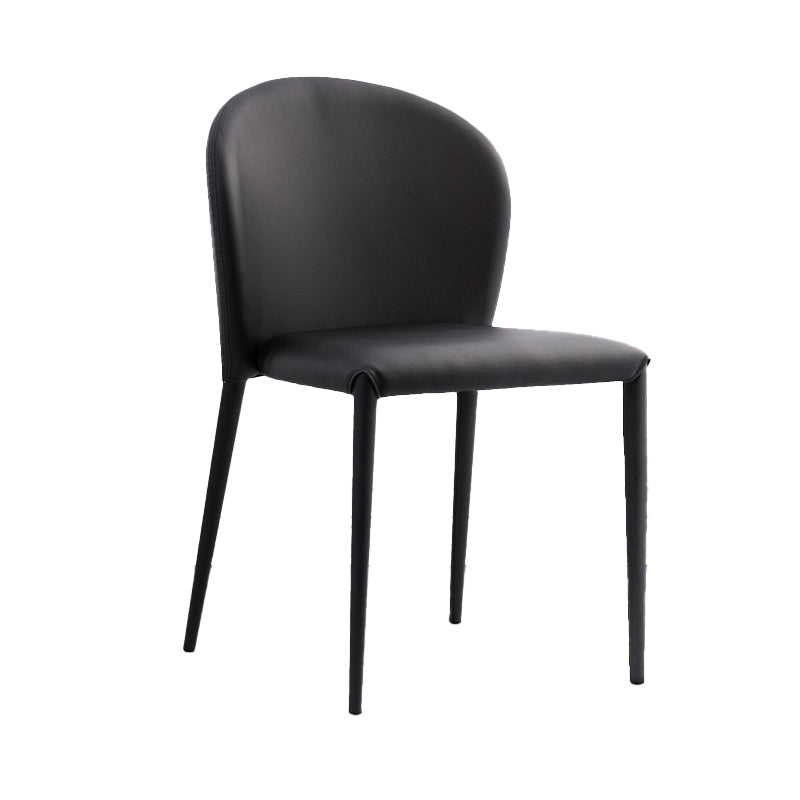 Minimalist Style Armless Solid Back Side Chairs Leather Dining Chairs for Home Clearhalo ' kitchen&dining_furn' 'Dining Chairs' 'Dining Tables & Seating' 'dining_chair' 'furn' 'furn_dining_chair' 'Furniture' 'furniture_dining_chair' 'Kitchen & Dining Furniture' 'kitchen' 4353857