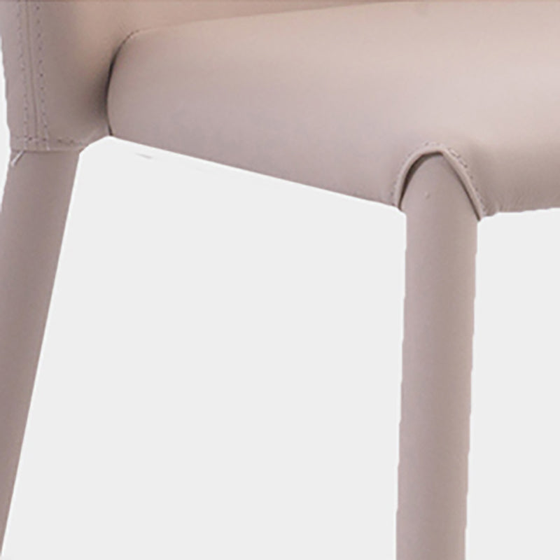 Minimalist Style Armless Solid Back Side Chairs Leather Dining Chairs for Home Clearhalo ' kitchen&dining_furn' 'Dining Chairs' 'Dining Tables & Seating' 'dining_chair' 'furn' 'furn_dining_chair' 'Furniture' 'furniture_dining_chair' 'Kitchen & Dining Furniture' 'kitchen' 4353858