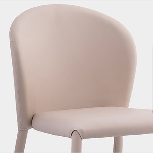 Minimalist Style Armless Solid Back Side Chairs Leather Dining Chairs for Home Clearhalo ' kitchen&dining_furn' 'Dining Chairs' 'Dining Tables & Seating' 'dining_chair' 'furn' 'furn_dining_chair' 'Furniture' 'furniture_dining_chair' 'Kitchen & Dining Furniture' 'kitchen' 4353859