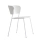 Industrial Design Open Back Dining Side Chair Stacking Plastic Dining Chair Clearhalo ' kitchen&dining_furn' 'Dining Chairs' 'Dining Tables & Seating' 'dining_chair' 'furn' 'furn_dining_chair' 'Furniture' 'furniture_dining_chair' 'Kitchen & Dining Furniture' 'kitchen' 4353871