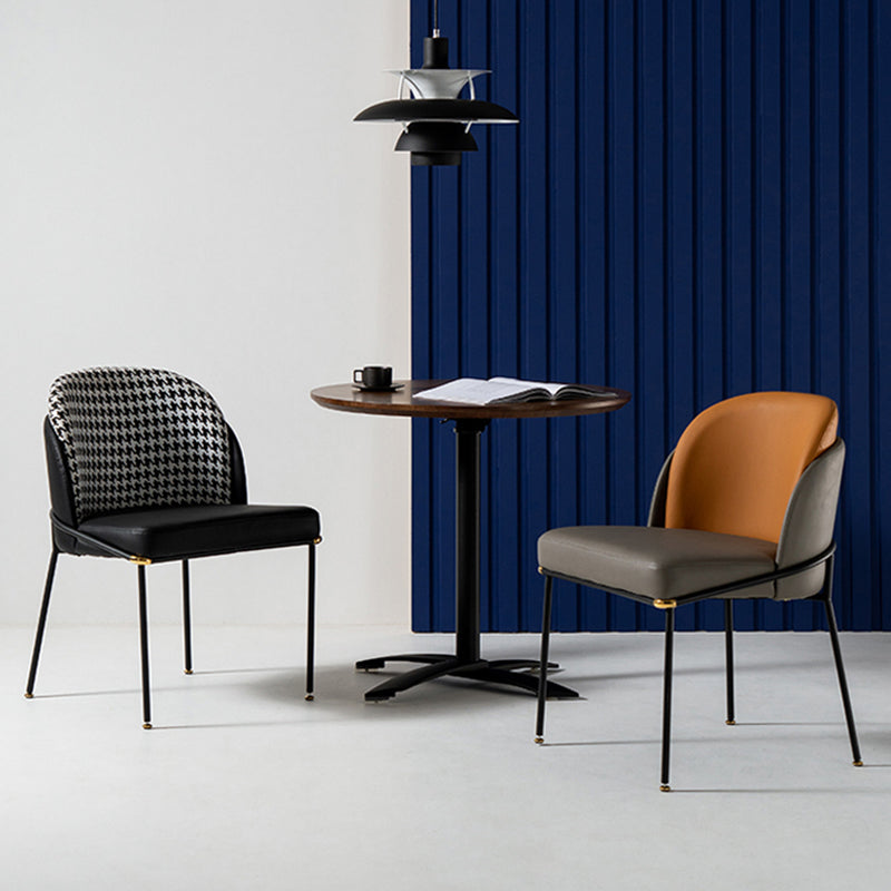 Minimalist Style Armless Solid Back Side Chairs Upholstered Side Chairs Clearhalo ' kitchen&dining_furn' 'Dining Chairs' 'Dining Tables & Seating' 'dining_chair' 'furn' 'furn_dining_chair' 'Furniture' 'furniture_dining_chair' 'Kitchen & Dining Furniture' 'kitchen' 4353927