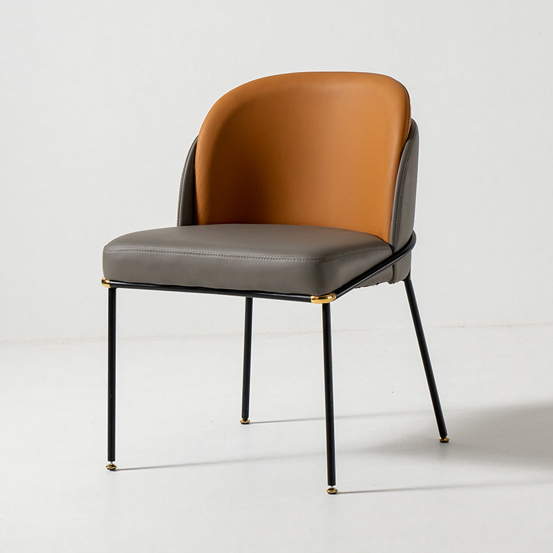 Minimalist Style Armless Solid Back Side Chairs Upholstered Side Chairs Grey 1 Piece Clearhalo ' kitchen&dining_furn' 'Dining Chairs' 'Dining Tables & Seating' 'dining_chair' 'furn' 'furn_dining_chair' 'Furniture' 'furniture_dining_chair' 'Kitchen & Dining Furniture' 'kitchen' 4353928