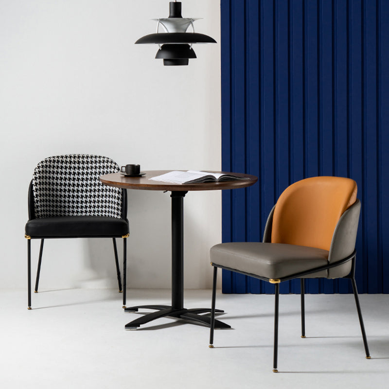 Minimalist Style Armless Solid Back Side Chairs Upholstered Side Chairs Clearhalo ' kitchen&dining_furn' 'Dining Chairs' 'Dining Tables & Seating' 'dining_chair' 'furn' 'furn_dining_chair' 'Furniture' 'furniture_dining_chair' 'Kitchen & Dining Furniture' 'kitchen' 4353930