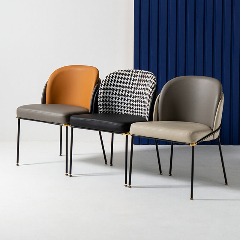 Minimalist Style Armless Solid Back Side Chairs Upholstered Side Chairs Clearhalo ' kitchen&dining_furn' 'Dining Chairs' 'Dining Tables & Seating' 'dining_chair' 'furn' 'furn_dining_chair' 'Furniture' 'furniture_dining_chair' 'Kitchen & Dining Furniture' 'kitchen' 4353938