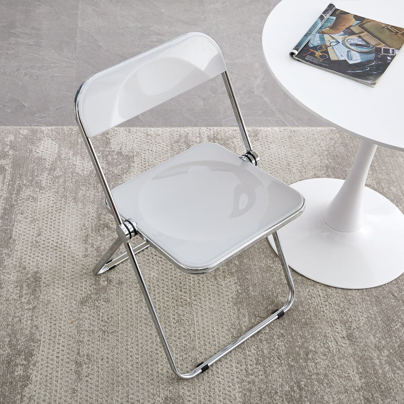 Industrial Plastic Dining Armless Chair Open Back Dining Side Chair White 1 Piece Clearhalo ' kitchen&dining_furn' 'Dining Chairs' 'Dining Tables & Seating' 'dining_chair' 'furn' 'furn_dining_chair' 'Furniture' 'furniture_dining_chair' 'Kitchen & Dining Furniture' 'kitchen' 4353950