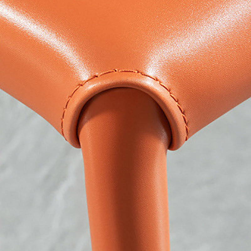 Minimalist Style Armless Solid Back Dining Side Chairs Leather Dining Chairs Clearhalo ' kitchen&dining_furn' 'Dining Chairs' 'Dining Tables & Seating' 'dining_chair' 'furn' 'furn_dining_chair' 'Furniture' 'furniture_dining_chair' 'Kitchen & Dining Furniture' 'kitchen' 4353971