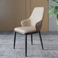Industrial Design Arm Solid Back Dining Chairs Leather Dining Chairs for Kitchen Beige 1 Piece Clearhalo ' kitchen&dining_furn' 'Dining Chairs' 'Dining Tables & Seating' 'dining_chair' 'furn' 'furn_dining_chair' 'Furniture' 'furniture_dining_chair' 'Kitchen & Dining Furniture' 'kitchen' 4354004