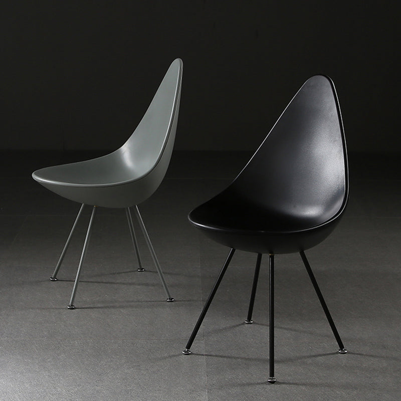 Industrial Style Armless Side Chairs Plastic Solid Back Side Chair for Home Clearhalo ' kitchen&dining_furn' 'Dining Chairs' 'Dining Tables & Seating' 'dining_chair' 'furn' 'furn_dining_chair' 'Furniture' 'furniture_dining_chair' 'Kitchen & Dining Furniture' 'kitchen' 4354032