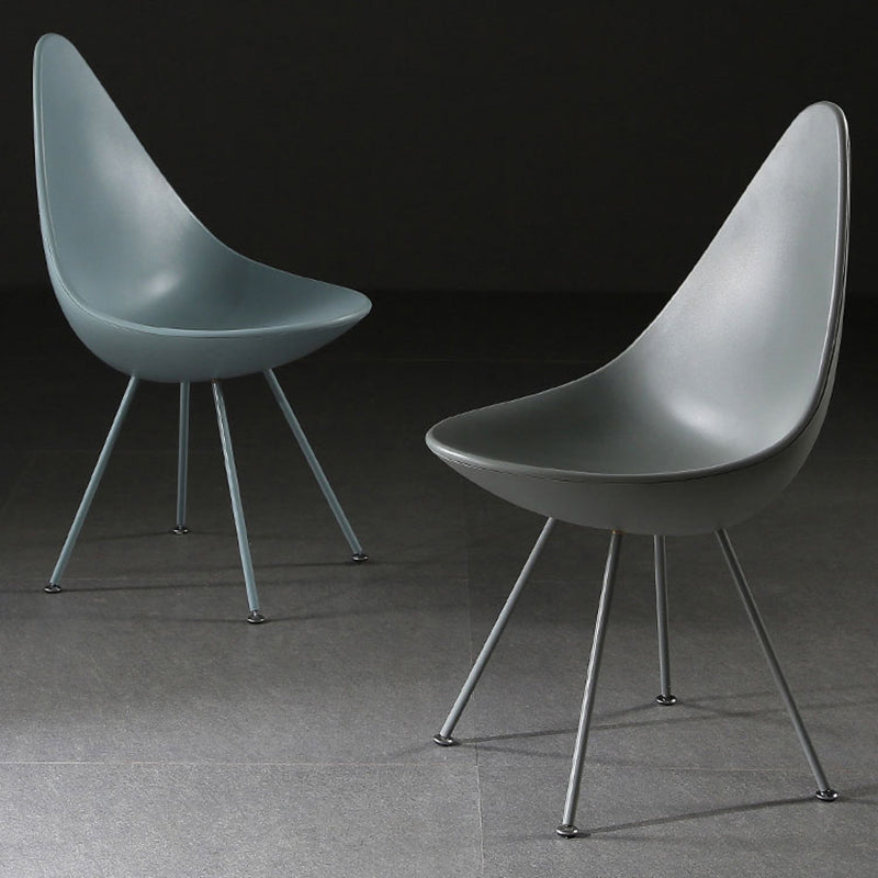 Industrial Style Armless Side Chairs Plastic Solid Back Side Chair for Home Clearhalo ' kitchen&dining_furn' 'Dining Chairs' 'Dining Tables & Seating' 'dining_chair' 'furn' 'furn_dining_chair' 'Furniture' 'furniture_dining_chair' 'Kitchen & Dining Furniture' 'kitchen' 4354038