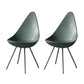 Industrial Style Armless Side Chairs Plastic Solid Back Side Chair for Home Green 2 Piece Set Clearhalo ' kitchen&dining_furn' 'Dining Chairs' 'Dining Tables & Seating' 'dining_chair' 'furn' 'furn_dining_chair' 'Furniture' 'furniture_dining_chair' 'Kitchen & Dining Furniture' 'kitchen' 4354040