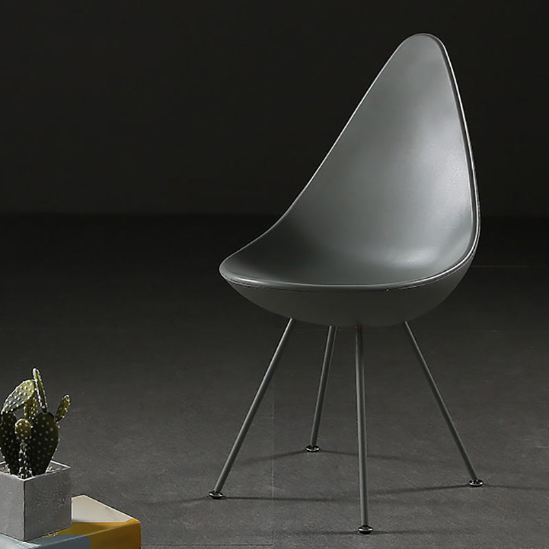 Industrial Style Armless Side Chairs Plastic Solid Back Side Chair for Home Clearhalo ' kitchen&dining_furn' 'Dining Chairs' 'Dining Tables & Seating' 'dining_chair' 'furn' 'furn_dining_chair' 'Furniture' 'furniture_dining_chair' 'Kitchen & Dining Furniture' 'kitchen' 4354049