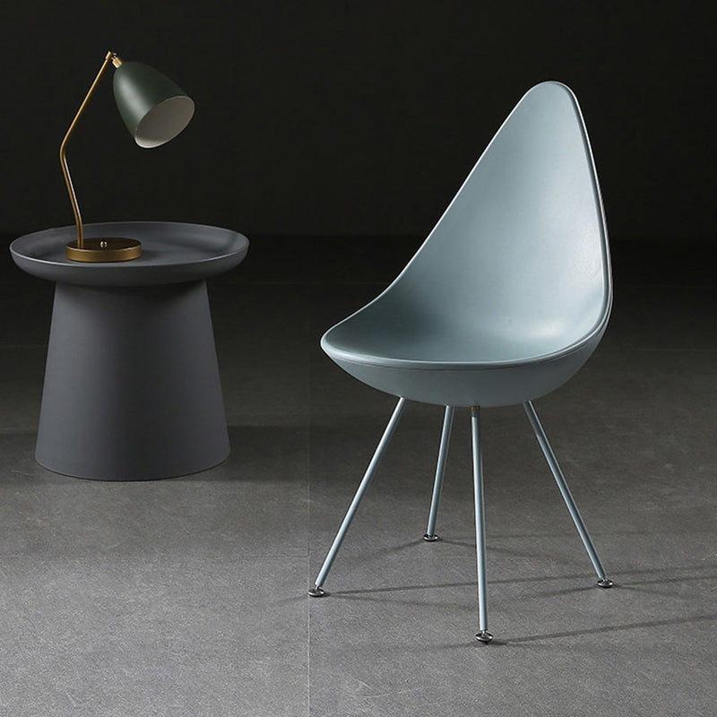 Industrial Style Armless Side Chairs Plastic Solid Back Side Chair for Home Clearhalo ' kitchen&dining_furn' 'Dining Chairs' 'Dining Tables & Seating' 'dining_chair' 'furn' 'furn_dining_chair' 'Furniture' 'furniture_dining_chair' 'Kitchen & Dining Furniture' 'kitchen' 4354050