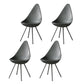 Industrial Style Armless Side Chairs Plastic Solid Back Side Chair for Home Grey 4 Piece Set Clearhalo ' kitchen&dining_furn' 'Dining Chairs' 'Dining Tables & Seating' 'dining_chair' 'furn' 'furn_dining_chair' 'Furniture' 'furniture_dining_chair' 'Kitchen & Dining Furniture' 'kitchen' 4354054