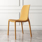 Contemporary Stacking Armless Dining Chairs Solid Back Chair for Home Use Yellow 1 Piece Clearhalo ' kitchen&dining_furn' 'Dining Chairs' 'Dining Tables & Seating' 'dining_chair' 'furn' 'furn_dining_chair' 'Furniture' 'furniture_dining_chair' 'Kitchen & Dining Furniture' 'kitchen' 4354072