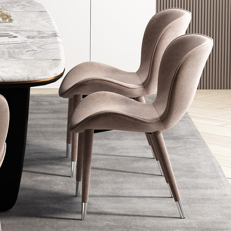 Modern Style Linen Fabric Dining Chair Arm Solid Back Dining Chairs for Kitchen Clearhalo ' kitchen&dining_furn' 'Dining Chairs' 'Dining Tables & Seating' 'dining_chair' 'furn' 'furn_dining_chair' 'Furniture' 'furniture_dining_chair' 'Kitchen & Dining Furniture' 'kitchen' 4354081