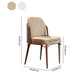 Scandinavian Style Leather Dining Chairs Armless Solid Back Chair with Wood Legs Clearhalo ' kitchen&dining_furn' 'Dining Chairs' 'Dining Tables & Seating' 'dining_chair' 'furn' 'furn_dining_chair' 'Furniture' 'furniture_dining_chair' 'Kitchen & Dining Furniture' 'kitchen' 4354103