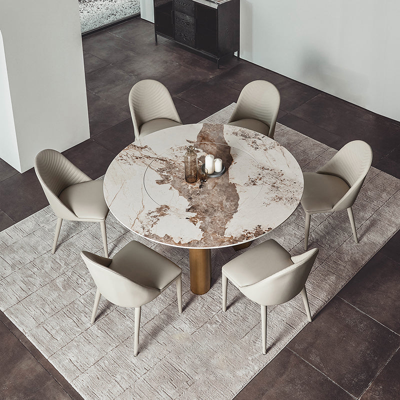 Contemporary Leather Dining Chairs Armless Solid Back Dining Chair for Kitchen Clearhalo ' kitchen&dining_furn' 'Dining Chairs' 'Dining Tables & Seating' 'dining_chair' 'furn' 'furn_dining_chair' 'Furniture' 'furniture_dining_chair' 'Kitchen & Dining Furniture' 'kitchen' 4354107