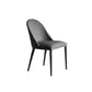 Contemporary Leather Dining Chairs Armless Solid Back Dining Chair for Kitchen Dark Gray 1 Piece Clearhalo ' kitchen&dining_furn' 'Dining Chairs' 'Dining Tables & Seating' 'dining_chair' 'furn' 'furn_dining_chair' 'Furniture' 'furniture_dining_chair' 'Kitchen & Dining Furniture' 'kitchen' 4354116