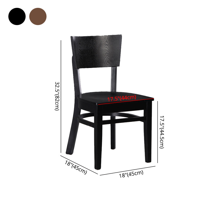 Industrial Style Open Back Dining Side Chair Armless Wood Legs Side Chairs Clearhalo ' kitchen&dining_furn' 'Dining Chairs' 'Dining Tables & Seating' 'dining_chair' 'furn' 'furn_dining_chair' 'Furniture' 'furniture_dining_chair' 'Kitchen & Dining Furniture' 'kitchen' 4354147