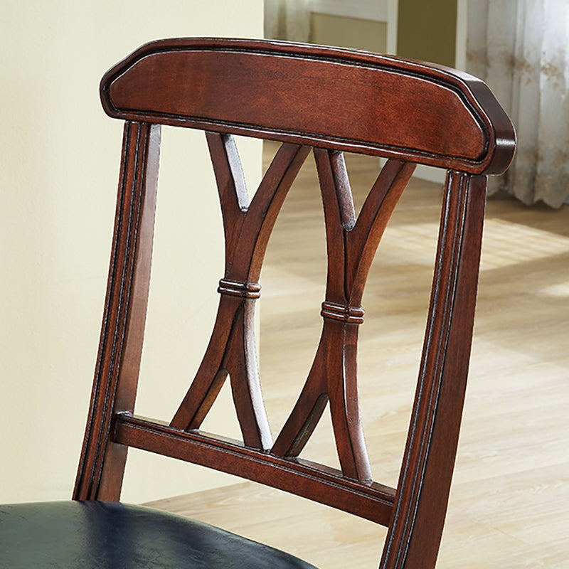 Traditional Leather Restaurant Side Chair Natural Cross Back Dining Chair Clearhalo ' kitchen&dining_furn' 'Dining Chairs' 'Dining Tables & Seating' 'dining_chair' 'furn' 'furn_dining_chair' 'Furniture' 'furniture_dining_chair' 'Kitchen & Dining Furniture' 'kitchen' 4354159