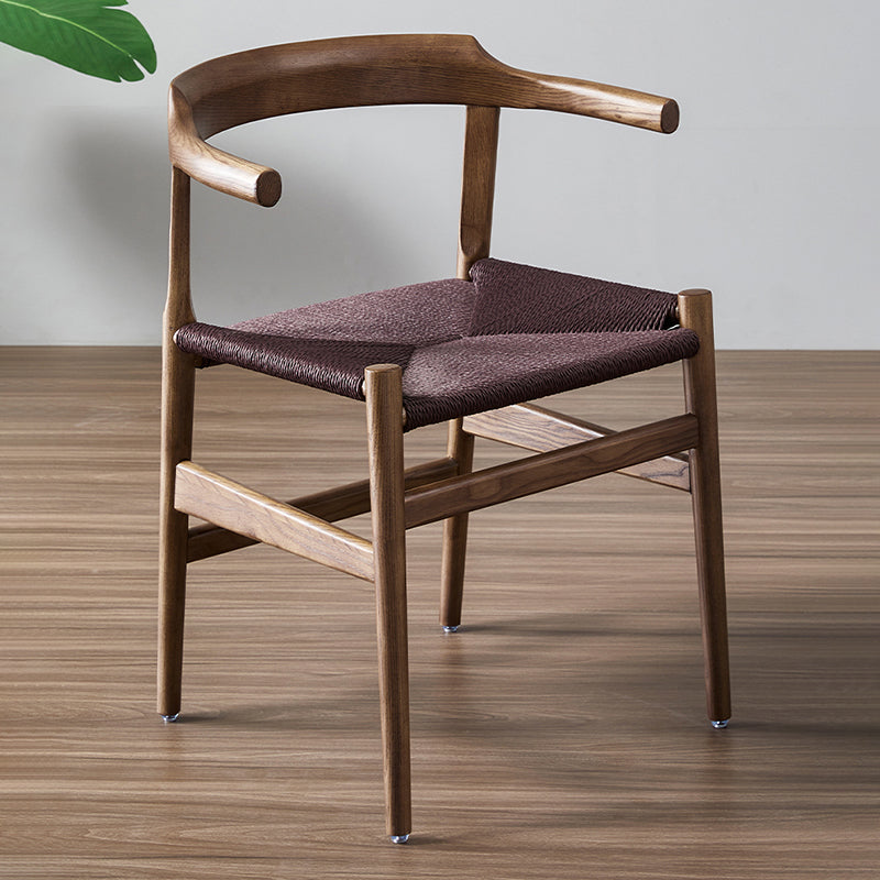 Modern Style Arm Dining Chairs Ash Open Back Home Armchairs with Wood Legs Clearhalo ' kitchen&dining_furn' 'Dining Chairs' 'Dining Tables & Seating' 'dining_chair' 'furn' 'furn_dining_chair' 'Furniture' 'furniture_dining_chair' 'Kitchen & Dining Furniture' 'kitchen' 4354162