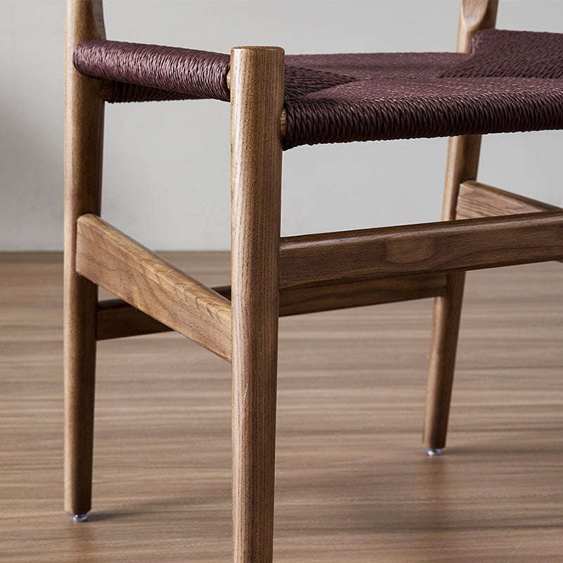 Modern Style Arm Dining Chairs Ash Open Back Home Armchairs with Wood Legs Clearhalo ' kitchen&dining_furn' 'Dining Chairs' 'Dining Tables & Seating' 'dining_chair' 'furn' 'furn_dining_chair' 'Furniture' 'furniture_dining_chair' 'Kitchen & Dining Furniture' 'kitchen' 4354165