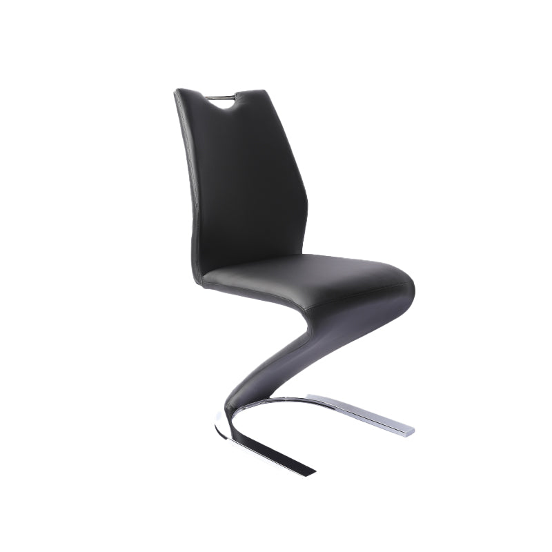 Modern PU Leather Dining Chair Armless Metal Dining Chairs for Restaurant Use Black 1 Piece Clearhalo ' kitchen&dining_furn' 'Dining Chairs' 'Dining Tables & Seating' 'dining_chair' 'furn' 'furn_dining_chair' 'Furniture' 'furniture_dining_chair' 'Kitchen & Dining Furniture' 'kitchen' 4354191