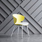 Contemporary Style Dining Chairs Armless Metal Side Wingback Chair for Kitchen Yellow 1 Piece Clearhalo ' kitchen&dining_furn' 'Dining Chairs' 'Dining Tables & Seating' 'dining_chair' 'furn' 'furn_dining_chair' 'Furniture' 'furniture_dining_chair' 'Kitchen & Dining Furniture' 'kitchen' 4354211