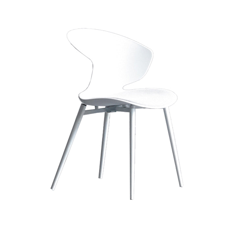 Contemporary Style Dining Chairs Armless Metal Side Wingback Chair for Kitchen Clearhalo ' kitchen&dining_furn' 'Dining Chairs' 'Dining Tables & Seating' 'dining_chair' 'furn' 'furn_dining_chair' 'Furniture' 'furniture_dining_chair' 'Kitchen & Dining Furniture' 'kitchen' 4354213