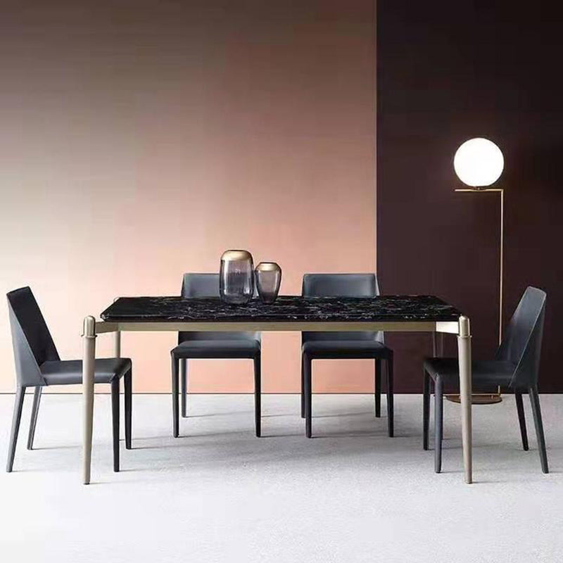 Designer Style Restaurant Parsons Chair Leather Matte Finish Dining Chair Clearhalo ' kitchen&dining_furn' 'Dining Chairs' 'Dining Tables & Seating' 'dining_chair' 'furn' 'furn_dining_chair' 'Furniture' 'furniture_dining_chair' 'Kitchen & Dining Furniture' 'kitchen' 4354237