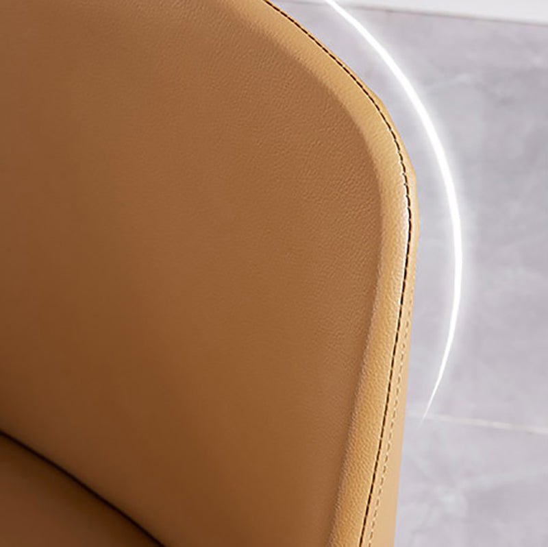 Industrial Leather Restaurant Dining Side Chair Parsons Dining Chair with Walnut Legs Clearhalo ' kitchen&dining_furn' 'Dining Chairs' 'Dining Tables & Seating' 'dining_chair' 'furn' 'furn_dining_chair' 'Furniture' 'furniture_dining_chair' 'Kitchen & Dining Furniture' 'kitchen' 4354258