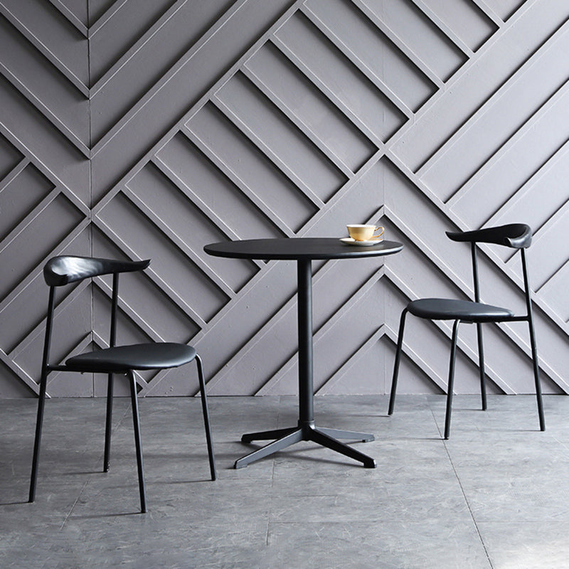 Modern Style Dining Chairs Armless Open Back Side Chairs with Metal Legs for Kitchen Clearhalo ' kitchen&dining_furn' 'Dining Chairs' 'Dining Tables & Seating' 'dining_chair' 'furn' 'furn_dining_chair' 'Furniture' 'furniture_dining_chair' 'Kitchen & Dining Furniture' 'kitchen' 4354293