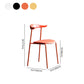 Modern Style Dining Chairs Armless Open Back Side Chairs with Metal Legs for Kitchen Clearhalo ' kitchen&dining_furn' 'Dining Chairs' 'Dining Tables & Seating' 'dining_chair' 'furn' 'furn_dining_chair' 'Furniture' 'furniture_dining_chair' 'Kitchen & Dining Furniture' 'kitchen' 4354295