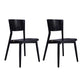 Industrial Style Open Back Dining Side Chair Wood Side Dining Chairs for Kitchen Black 2 Piece Set Clearhalo ' kitchen&dining_furn' 'Dining Chairs' 'Dining Tables & Seating' 'dining_chair' 'furn' 'furn_dining_chair' 'Furniture' 'furniture_dining_chair' 'Kitchen & Dining Furniture' 'kitchen' 4354298