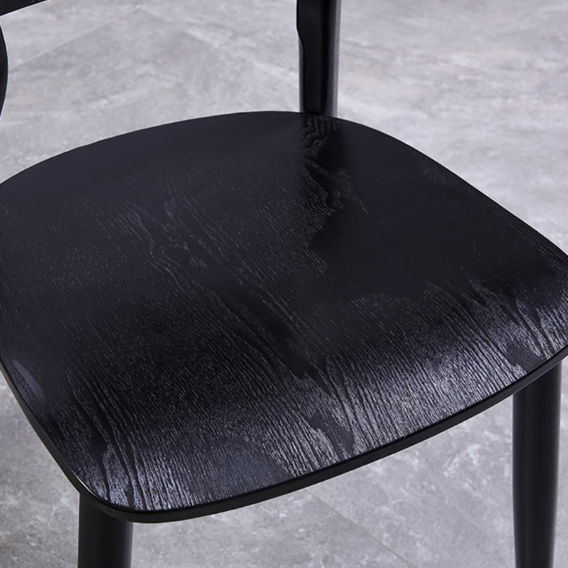 Industrial Style Open Back Dining Side Chair Wood Side Dining Chairs for Kitchen Clearhalo ' kitchen&dining_furn' 'Dining Chairs' 'Dining Tables & Seating' 'dining_chair' 'furn' 'furn_dining_chair' 'Furniture' 'furniture_dining_chair' 'Kitchen & Dining Furniture' 'kitchen' 4354303