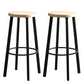 Modern Minimalist Bar And Counter Stool Wrought Iron Solid Wood Cafe Bar Stool,Set of 4 Natural 2 Piece Set Clearhalo 'Bar Furniture' 'Bar Stools' 'bar_stools' 'furn' 'furn_bar_stools' 'furniture_bar_stools' 'Kitchen & Dining Furniture' 'kitchen&dining_furn' 'kitchen' 'kitchen_furn' Furniture' 4354340