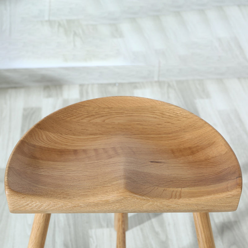 Contemporary Counter Bar Stool Backless Light Wood Bar Stool with Footrest Clearhalo 'Bar Furniture' 'Bar Stools' 'bar_stools' 'furn' 'furn_bar_stools' 'furniture_bar_stools' 'Kitchen & Dining Furniture' 'kitchen&dining_furn' 'kitchen' 'kitchen_furn' Furniture' 4354374