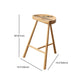 Contemporary Counter Bar Stool Backless Light Wood Bar Stool with Footrest Clearhalo 'Bar Furniture' 'Bar Stools' 'bar_stools' 'furn' 'furn_bar_stools' 'furniture_bar_stools' 'Kitchen & Dining Furniture' 'kitchen&dining_furn' 'kitchen' 'kitchen_furn' Furniture' 4354381
