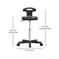 Adjustable Counter Bar Stool Backrest Plastic Bar Stool with Swivel in Black Clearhalo 'Bar Furniture' 'Bar Stools' 'bar_stools' 'furn' 'furn_bar_stools' 'furniture_bar_stools' 'Kitchen & Dining Furniture' 'kitchen&dining_furn' 'kitchen' 'kitchen_furn' Furniture' 4354454
